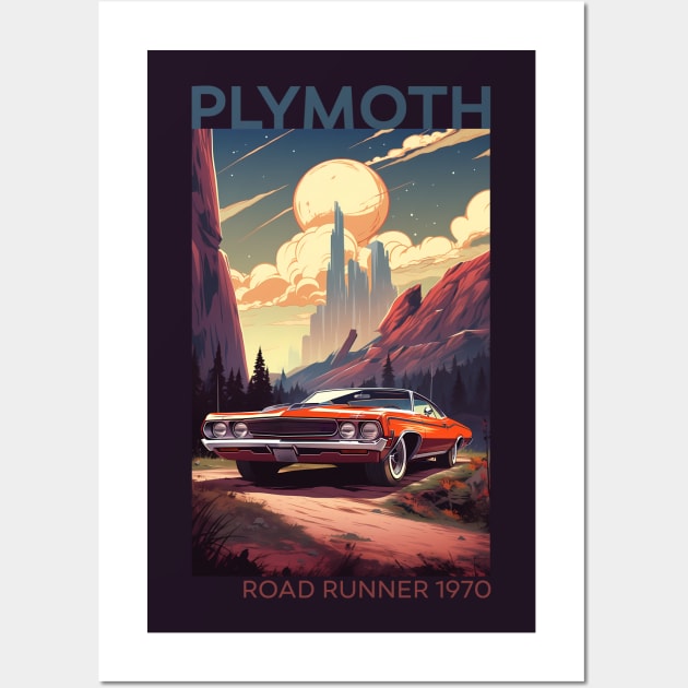 Roaring Resurrection: The 1970 Plymouth Road Runner Revival Wall Art by MaxDeSanje 